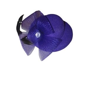 Purple Fascinator